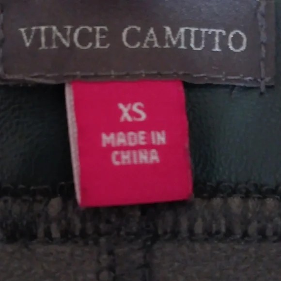 Vince Camuto Womens Dark Charcoal Faux Leather Pant.EUC XS - Picture 4 of 7